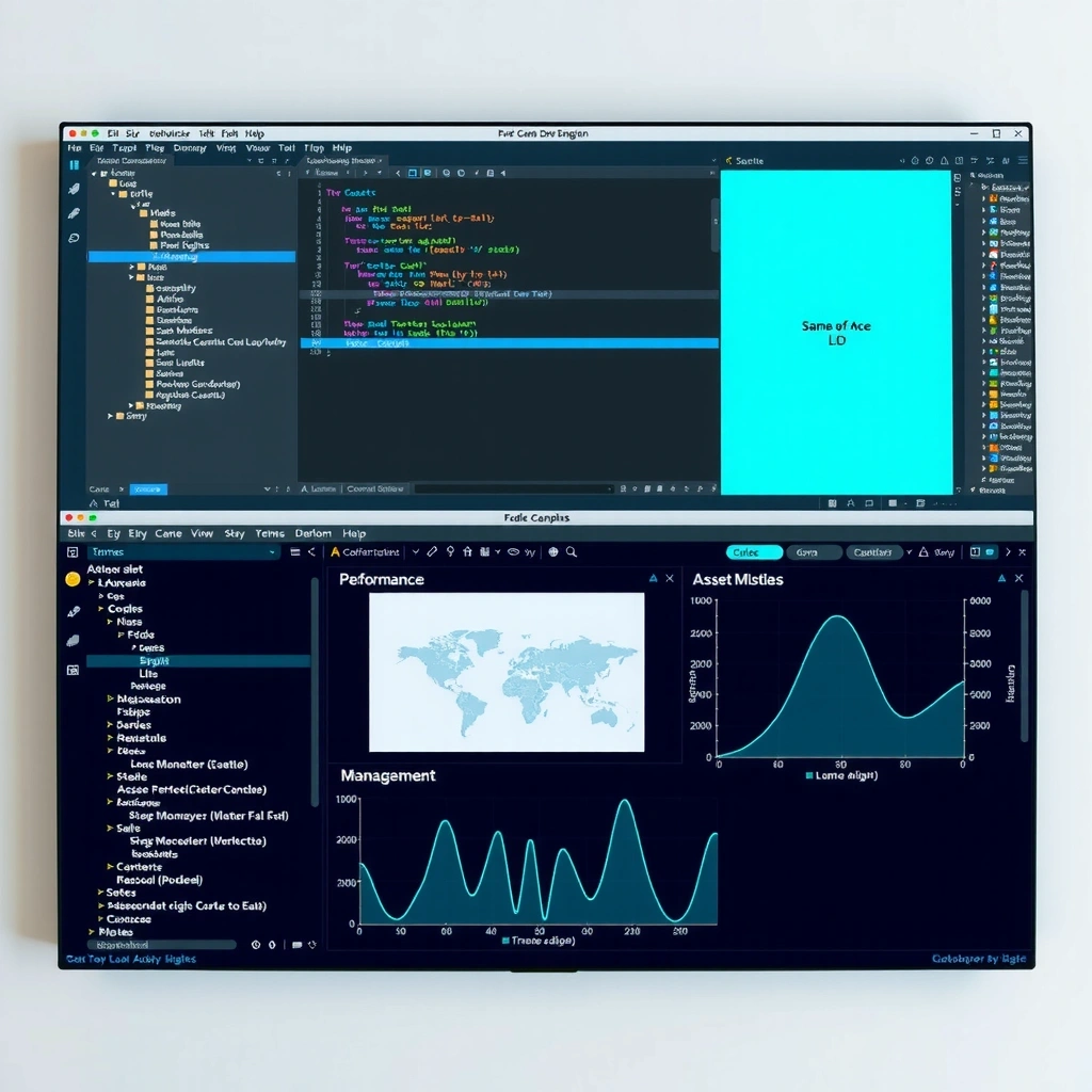 Interfaz del motor de desarrollo de juegos